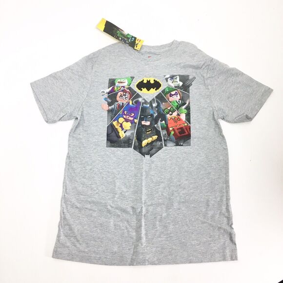Lego Batman Boys Size L 10/12 Tee TShirt Joker Robin NEW - Picture 1 of 4